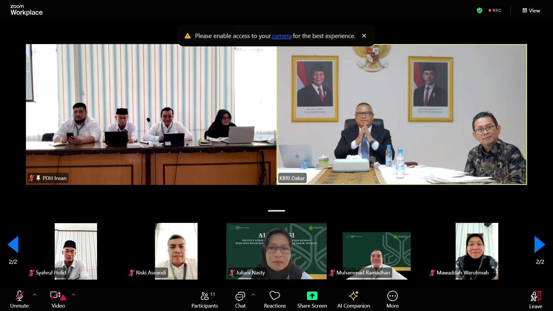 INSAN Binjai Laksanakan Audiensi dengan Kedutaan Besar RI untuk Senegal