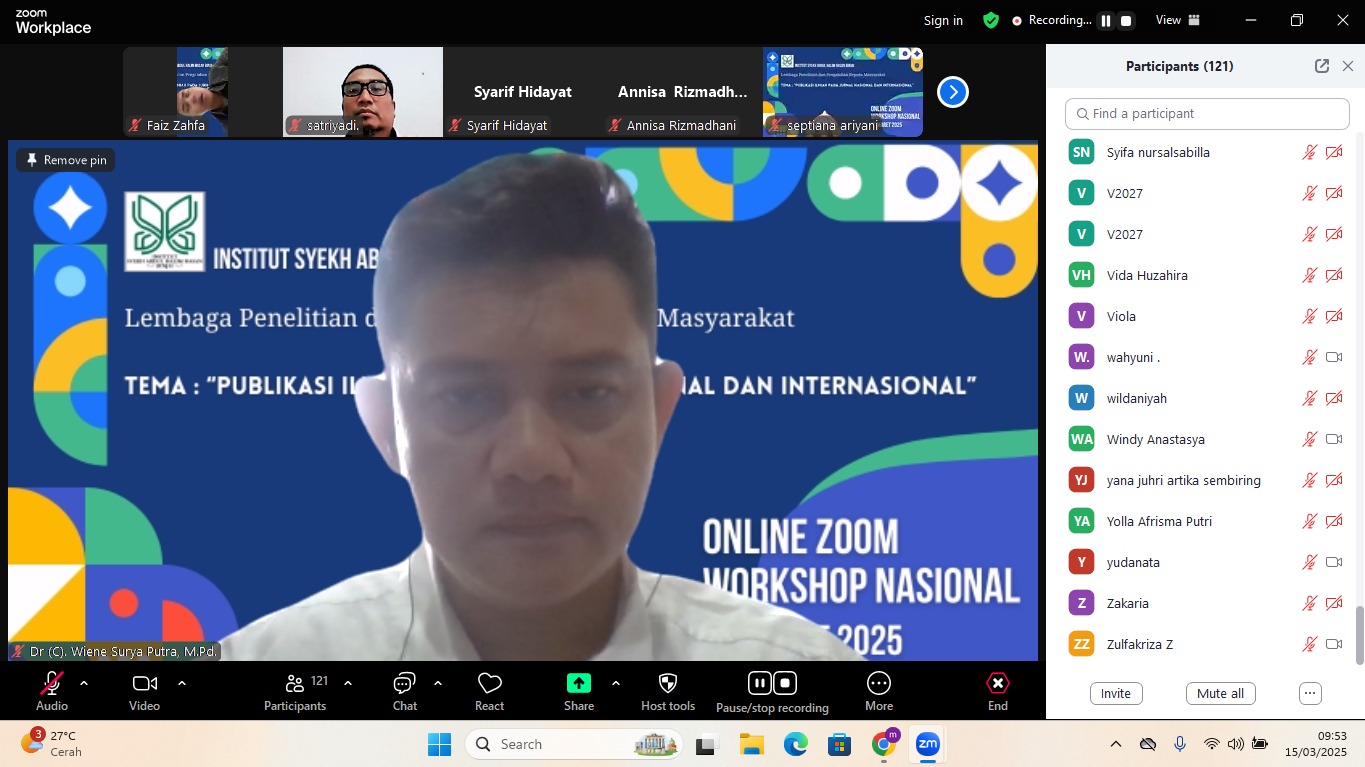 INSAN Binjai dan ITB Gelar Workshop Nasional Publikasi Karya Ilmiah