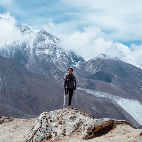 Alumni INSAN Menginspirasi, Anggi Wahyuda, Berhasil Taklukkan Everest Base Camp Meski dengan Satu Kaki