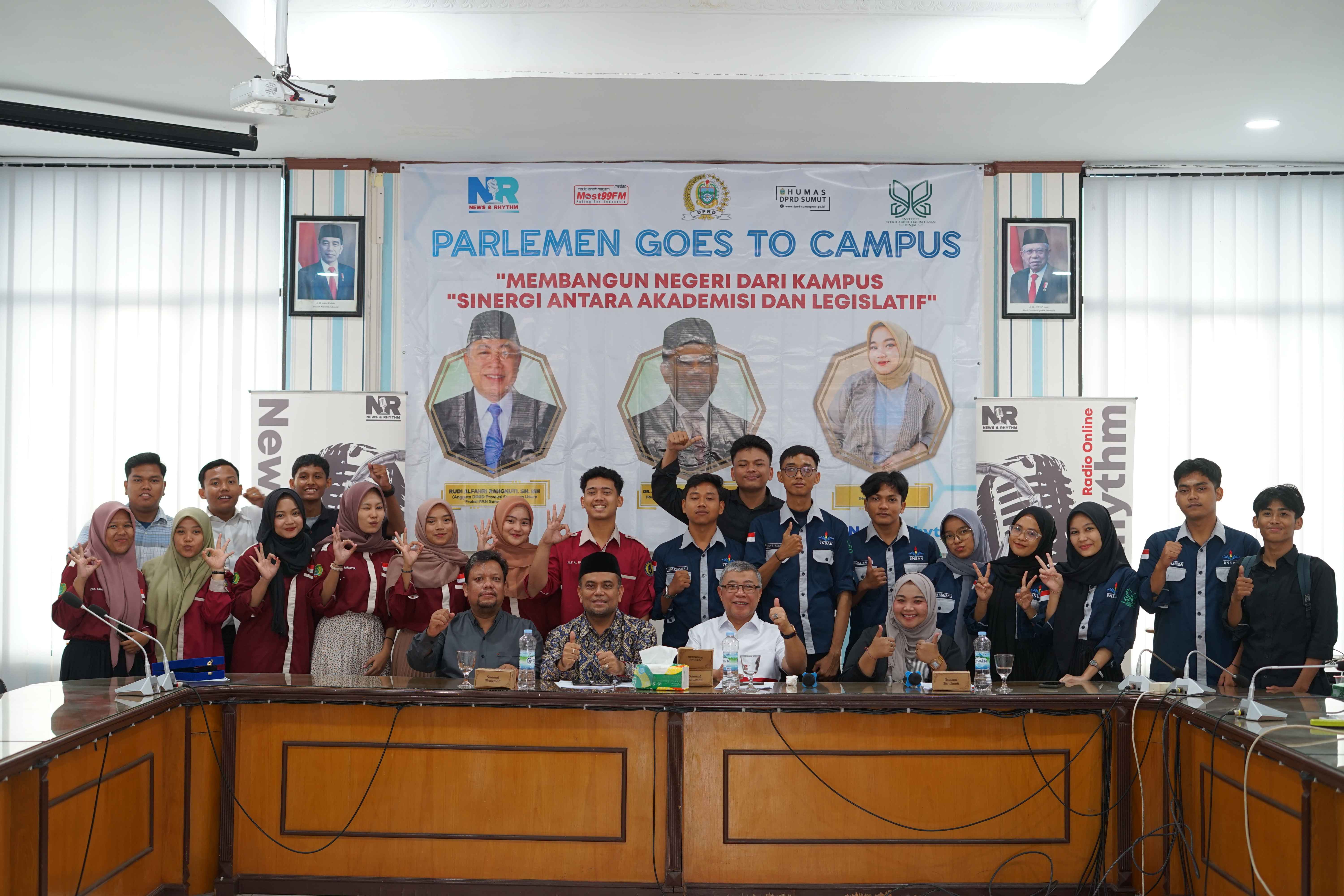 Parlemen Goes to Campus Terlaksana di INSAN Binjai, Membangun Negeri dari Kampus Sinergi