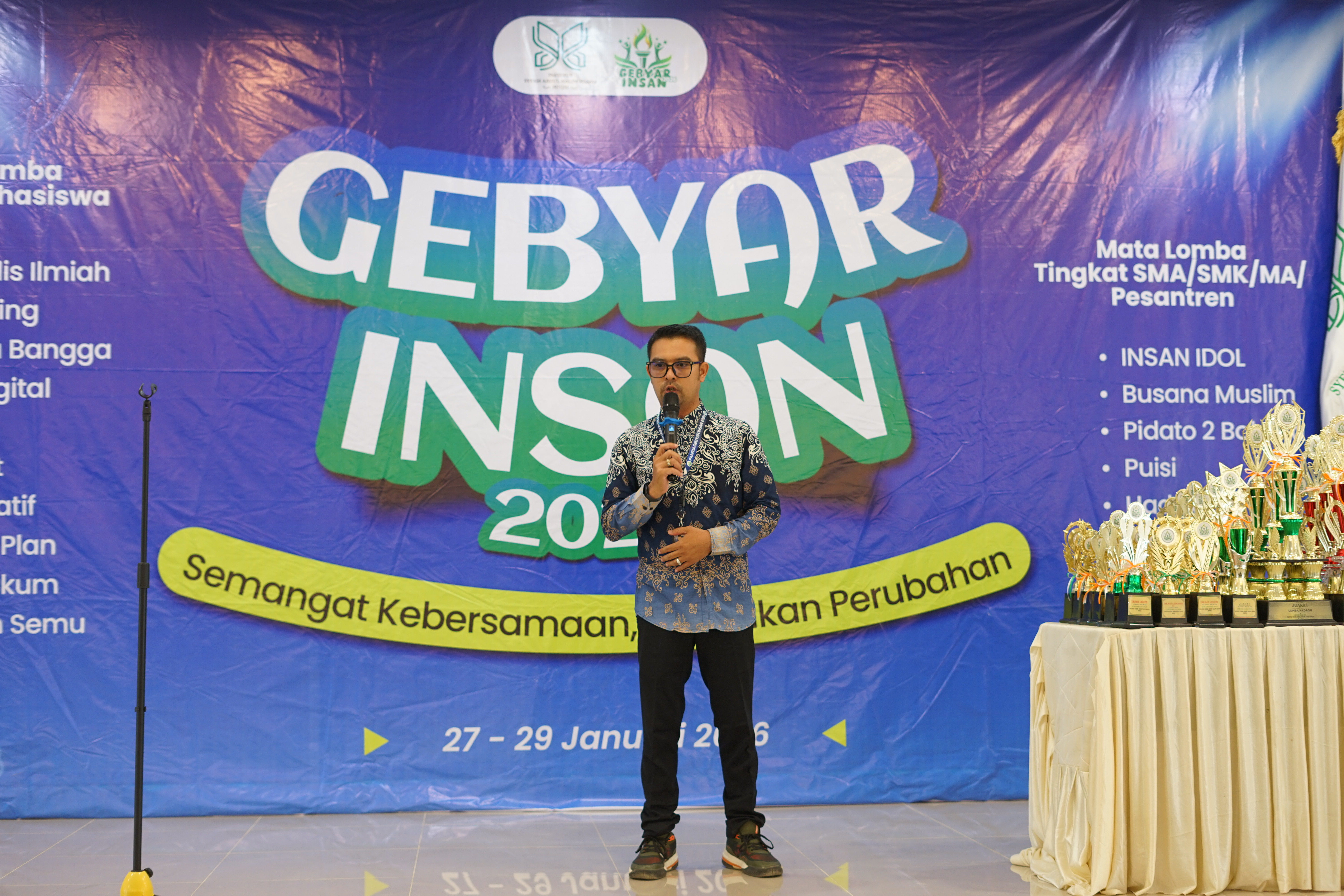 Gebyar INSAN 2026, Diikuti 566 Peserta SMA dan Mahasiswa dari Berbagai Daerah