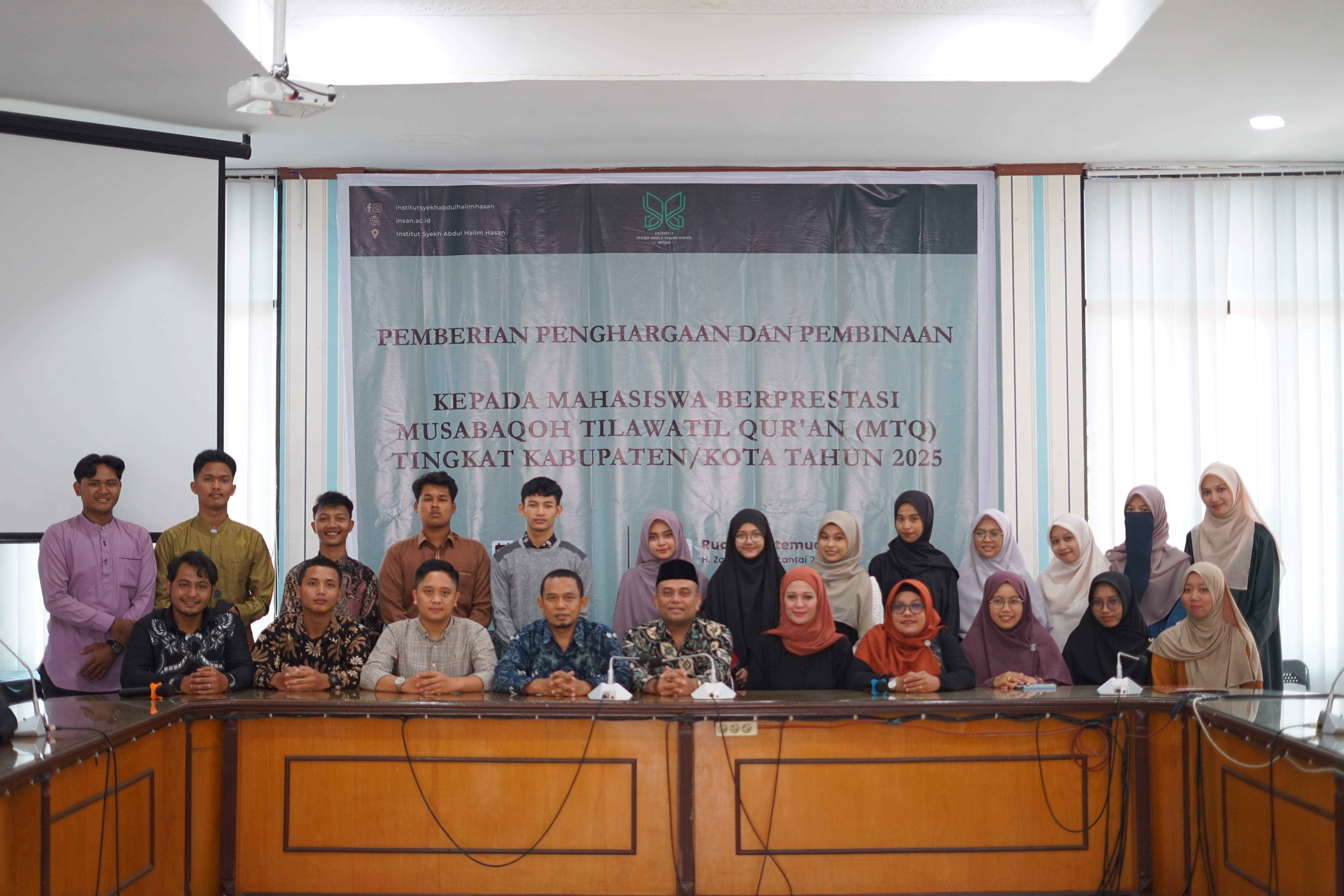 INSAN Berikan Penghargaan kepada Mahasiswa Berprestasi MTQ 2025 Tingkat Kabupaten/Kota