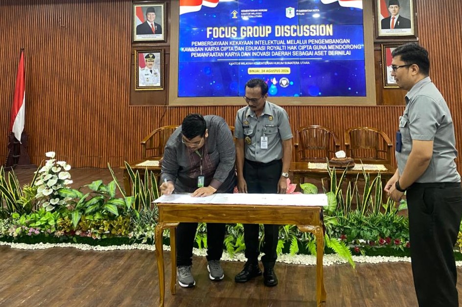 INSAN dan Kanwil Kementerian Hukum Sumatera Utara Perkuat Kerja Sama Kekayaan Intelektual