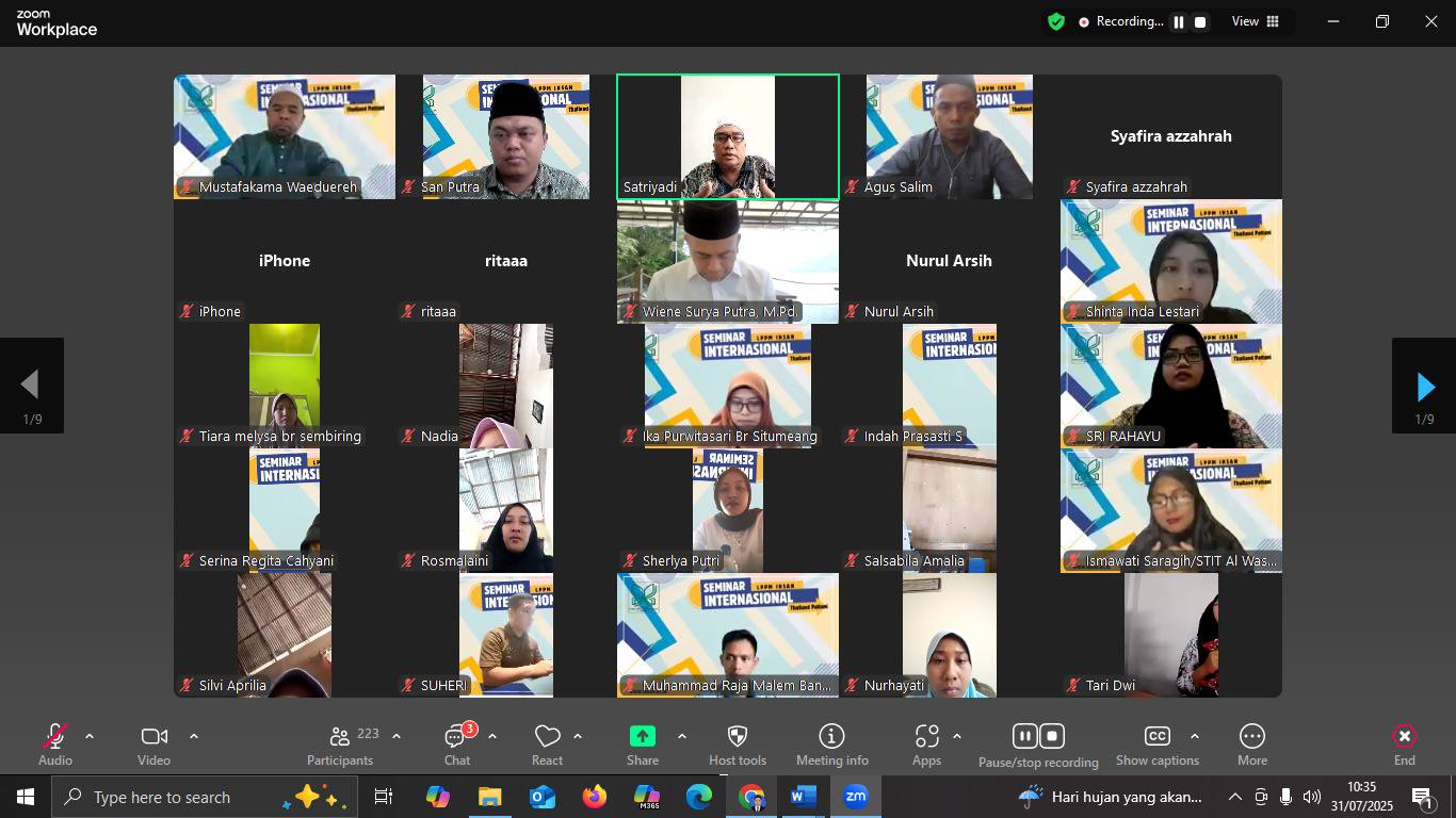 INSAN Binjai Gelar Seminar Internasional, Kupas Kondisi Terkini Pattani Thailand