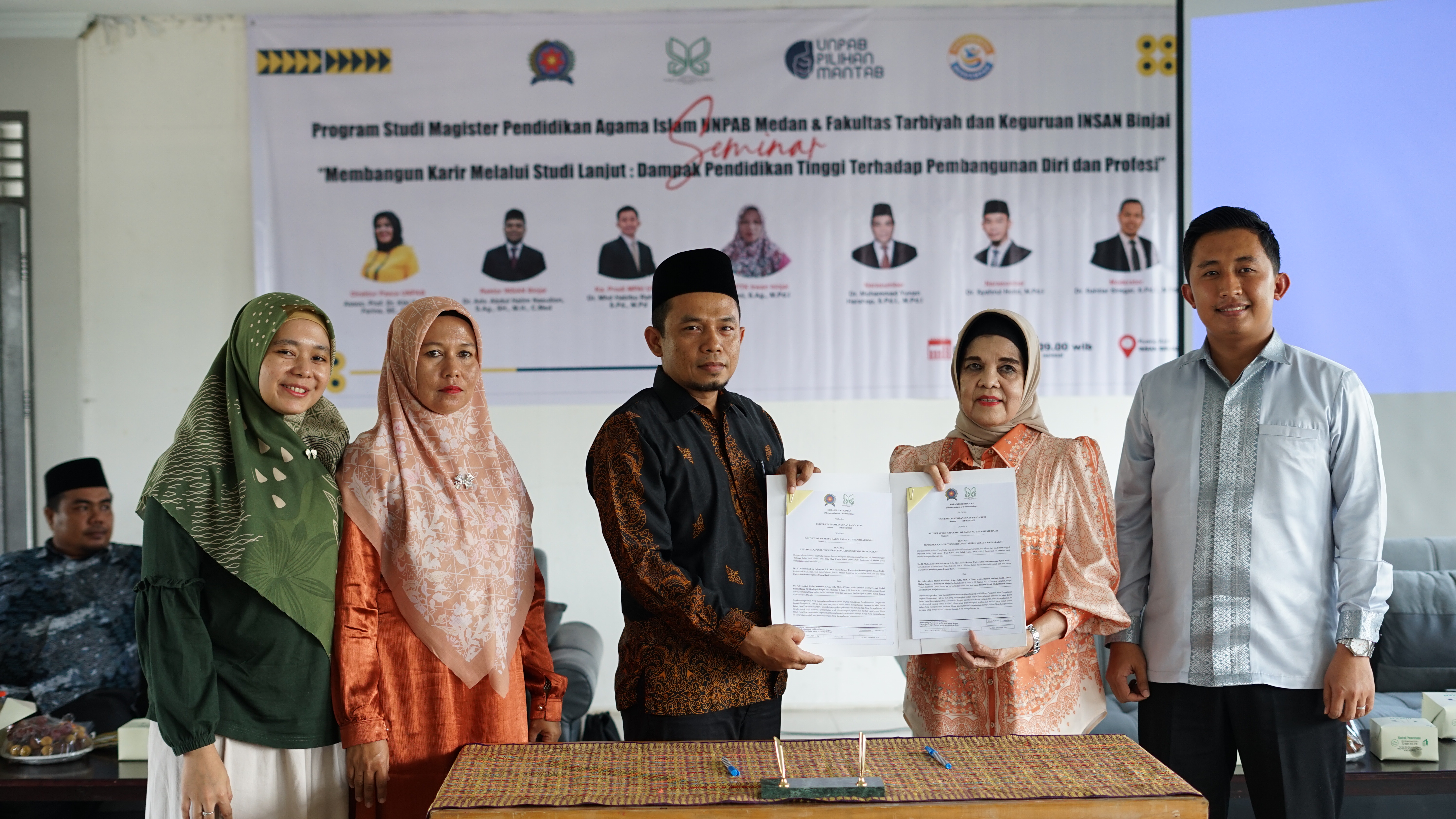 Kolaborasi dan Kerja Sama, Prodi PAI INSAN Bersama Magister PAI UNPAB Gelar Seminar