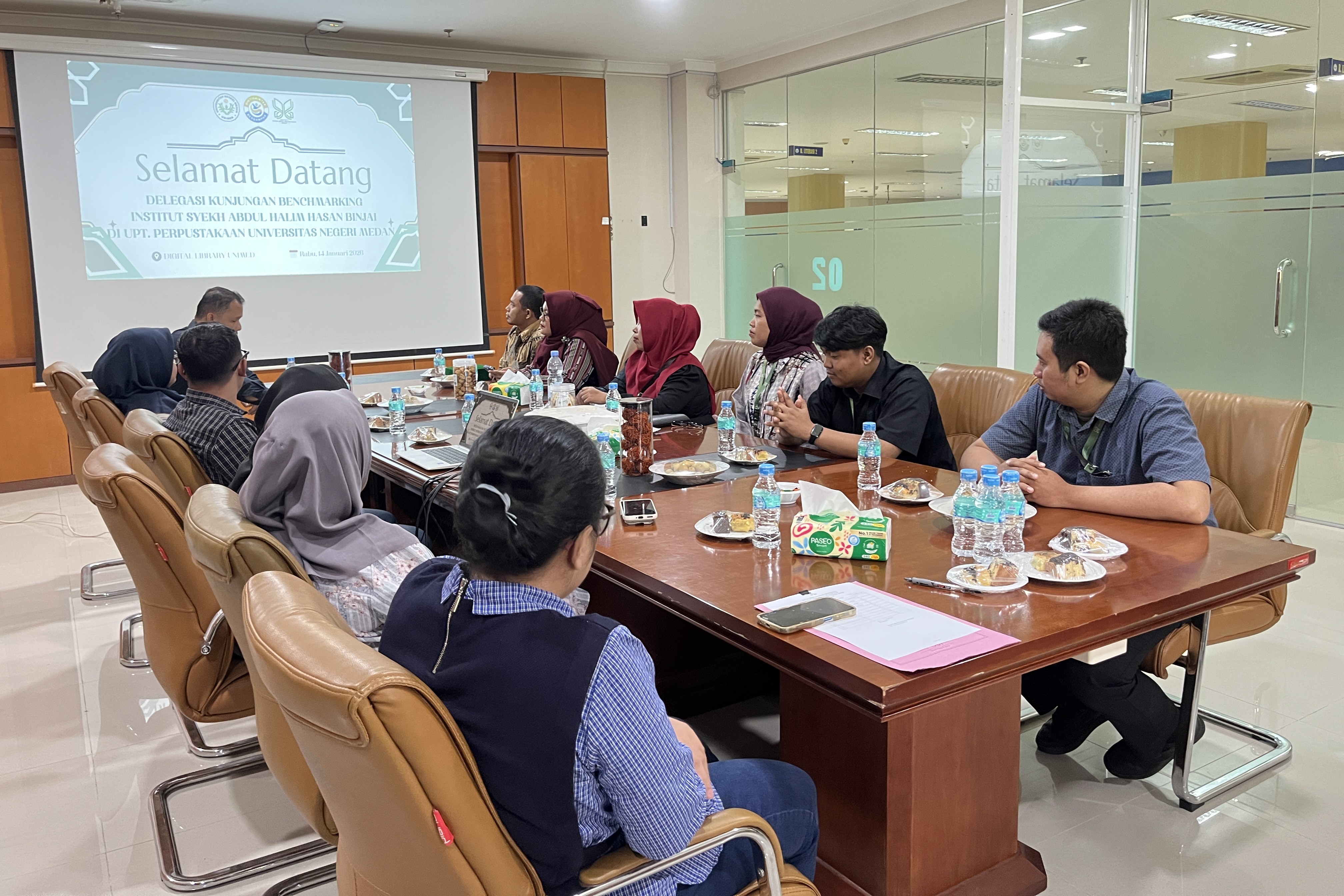 Perkuat Tata Kelola Perpustakaan Digital, INSAN Binjai Lakukan Benchmarking ke Digital Library Unimed